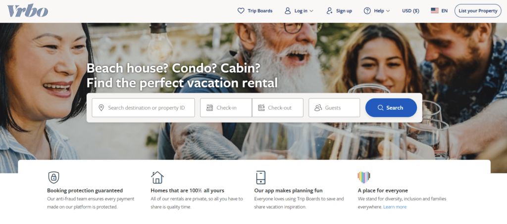 vrbo homepage screenshot-min